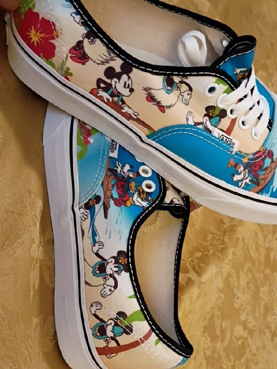 VANS Limited Edition Mickey Mouse Hawaii  - Blue/White Men's 8.0 Woman's 9.5 - Picture 14 of 14